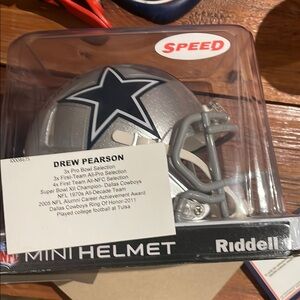 Drew Pearson Riddell Dallas Cowboys Mini Helmet